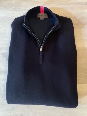 G/FORE - Quarter Zip Golf Sweater ~ 100% wool ~ Windbreaker Lined ~ M ~